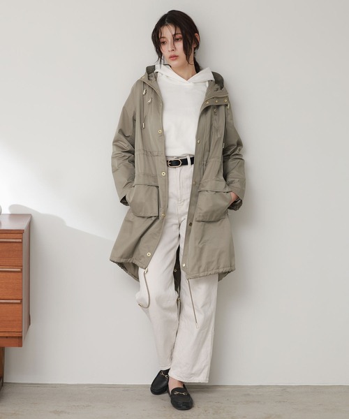 ポリーヌブロー　モッズコート FIR MUM フィル マム 40/1 オーガニックコットン 強撚ウェザー