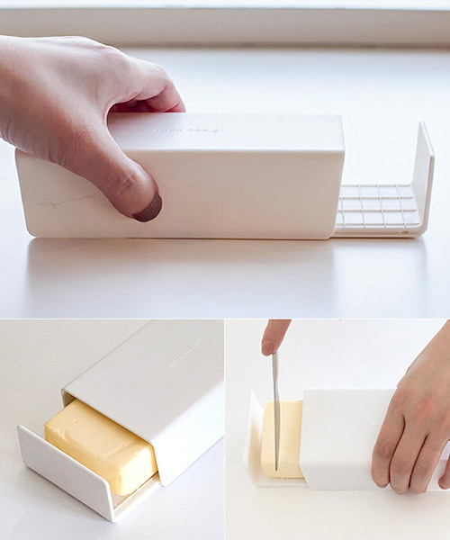 sarasa design(サラサデザイン)の「b2c バターケース(キッチンツール・レディース・ホワイト/ライトグレー・ONE SIZE)」の4枚目の写真