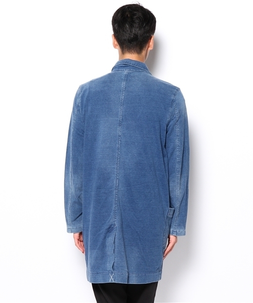 CIAOPANIC(チャオパニック)の「【INDIGOS】INDIGOショップコート(ステンカラーコート・メンズ・ネイビー/ブルー・MEDIUM/LARGE)」の12枚目の写真
