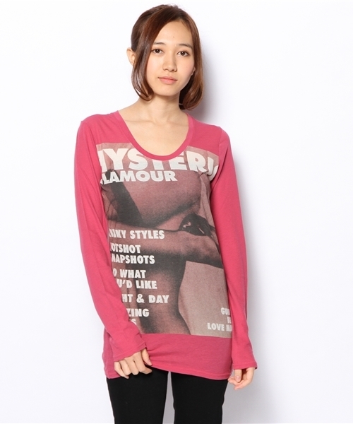 HYSTERIC GLAMOUR（ヒステリックグラマー）の「KINKY STYLES pt T-SH（Tシャツ/カットソー・レディース・ピンク/ブルー/ブラック・FREE）」の3枚目の写真