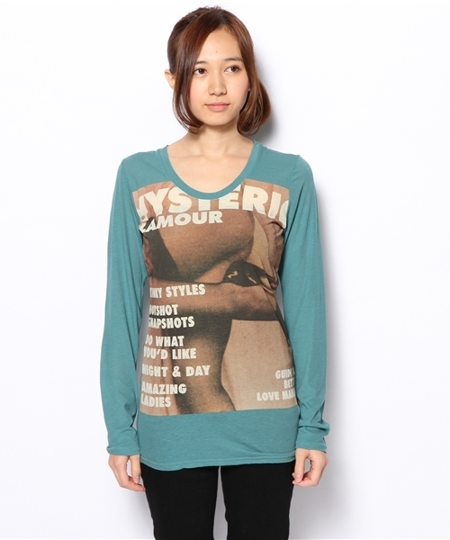 HYSTERIC GLAMOUR（ヒステリックグラマー）の「KINKY STYLES pt T-SH（Tシャツ/カットソー・レディース・ピンク/ブルー/ブラック・FREE）」の4枚目の写真