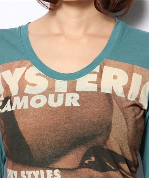 HYSTERIC GLAMOUR（ヒステリックグラマー）の「KINKY STYLES pt T-SH（Tシャツ/カットソー・レディース・ピンク/ブルー/ブラック・FREE）」の7枚目の写真