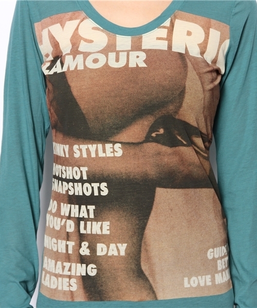 HYSTERIC GLAMOUR（ヒステリックグラマー）の「KINKY STYLES pt T-SH（Tシャツ/カットソー・レディース・ピンク/ブルー/ブラック・FREE）」の9枚目の写真