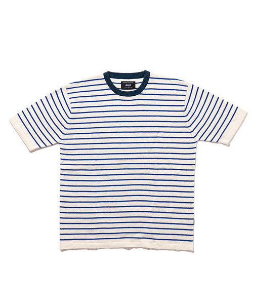 glamb（グラム）の「【glamb】Rook border knit（ニット/セーター・メンズ・ホワイト/ブラック/ブルー/マルチ・1/2/0/4/3）」の12枚目の写真