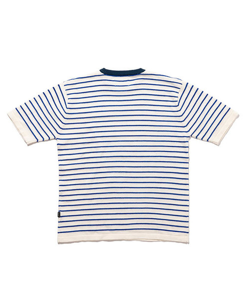 glamb（グラム）の「【glamb】Rook border knit（ニット/セーター・メンズ・ホワイト/ブラック/ブルー/マルチ・1/2/0/4/3）」の9枚目の写真