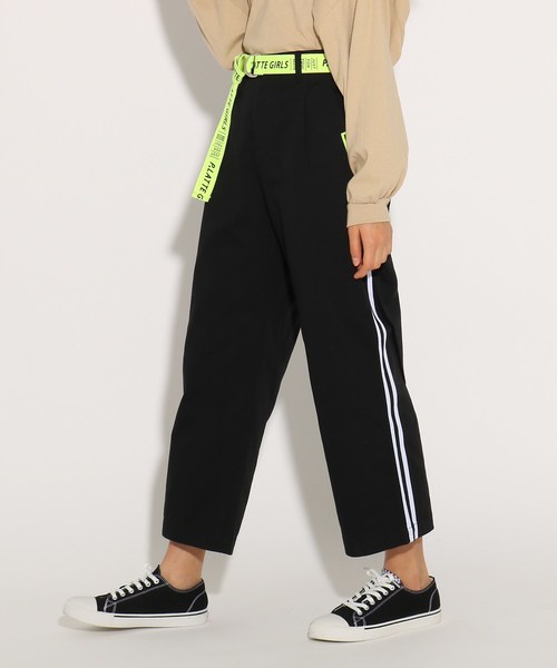 セール ベルト付ストレート ワイドパンツ その他パンツ Pink Latte ピンクラテ のファッション通販 Zozotown