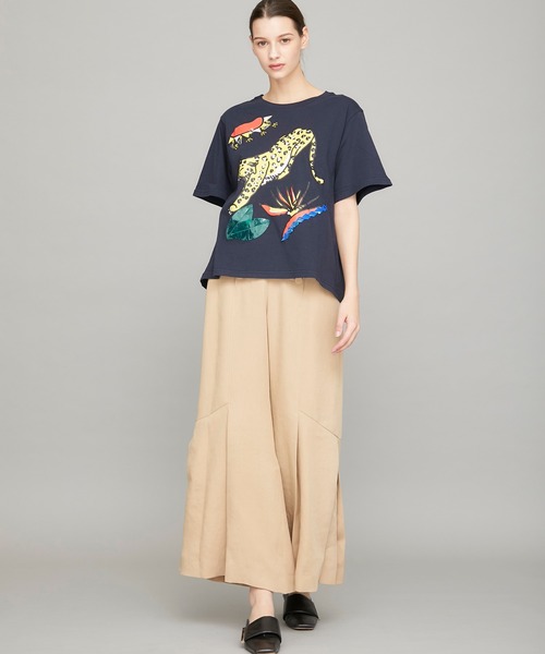 MUVEIL(ミュベール)】アートアニマルTシャツ MA91UTS003（T