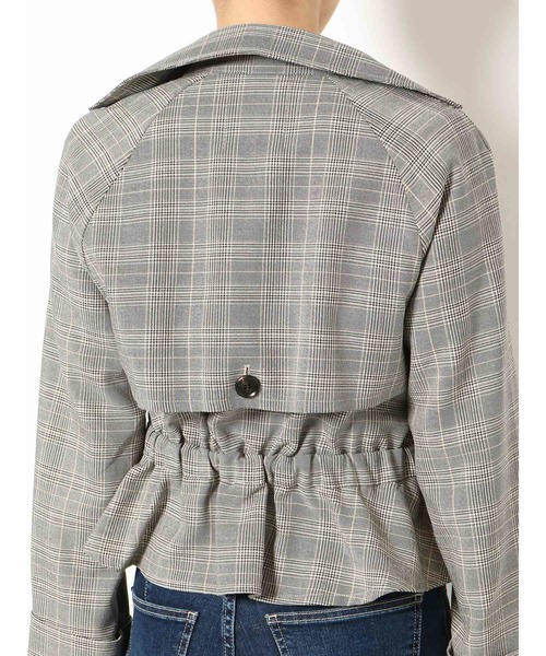 dazzlin(ダズリン)の「ショートトレンチジャケット【セットアップ】(トレンチコート・レディース・ベージュ/グレー・SMALL/MEDIUM)」の20枚目の写真