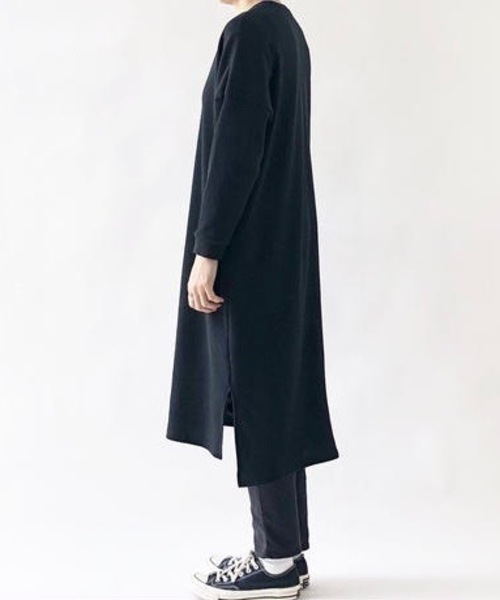 HARVESTY（ハーベスティ）の「HARVESTY / ハーベスティ WAFFLE SS DRESS（ワンピース・レディース・ベージュ/ブラック/ホワイト・1/2）」の6枚目の写真