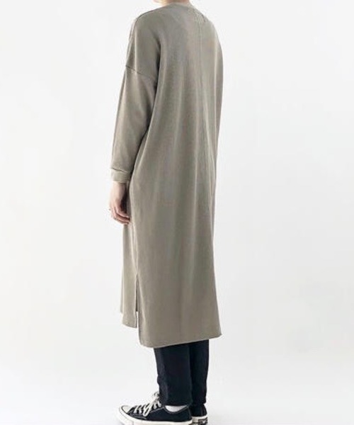 HARVESTY（ハーベスティ）の「HARVESTY / ハーベスティ WAFFLE SS DRESS（ワンピース・レディース・ベージュ/ブラック/ホワイト・1/2）」の10枚目の写真