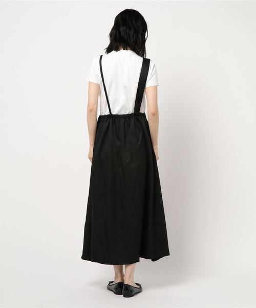 KOBE LETTUCE（コウベレタス）の「アシメワンショルダーマキシ丈ジャンパースカート（ワンピース・レディース・ベージュ/ブラック/ベージュ系その他/ブラウン・FREE）」の6枚目の写真