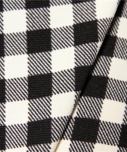 WEGO（ウィゴー）の「WEGO/ギンガムチェックサーキュラースカート（スカート・レディース・ブラック・FREE）」の4枚目の写真