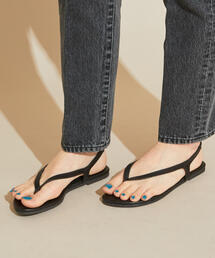 BEAUTY&YOUTH UNITED ARROWS | BY フェイクレザートング バックストラップサンダル ◆(サンダル)