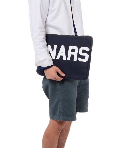 UNITED ARROWS(ユナイテッドアローズ)の「UAS UNARS CANVAS CLUCH ◆(クラッチバッグ・メンズ・オフホワイト/ネイビー・フリー)」の8枚目の写真