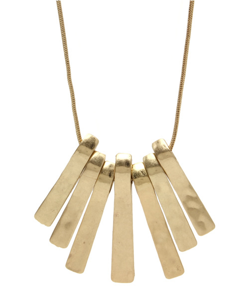 goa（ゴア）の「メタリックラインネックレス（ネックレス・レディース・ゴールド/シルバー・FREE）」の2枚目の写真