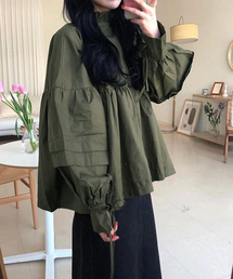 【chuclla】Tiered volume flared blouse sb-5 chw830