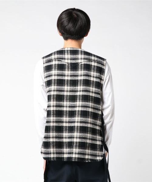 チェックニットベスト - ROY reflect overjoy JOY RICH チェック柄