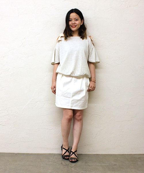 mystic(ミスティック)の「デニムタイトスカート(スカート・レディース・ネイビー/ホワイト/ブルー・1/2)」の11枚目の写真