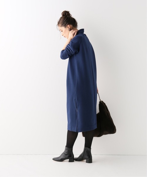B.C STOCK(ベーセーストック)の「裏起毛ハイネックワンピース(ワンピース・レディース・ライトグレー/ブラック/ブルー・FREE)」の5枚目の写真