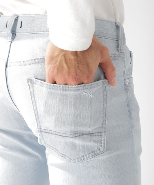 BAYFLOW（ベイフロー）の「デニムスキニーダメージ 20SS（デニムパンツ・メンズ・スカイブルー/ロイヤルブルー・32inch/30inch/28inch/31inch/29inch）」の9枚目の写真