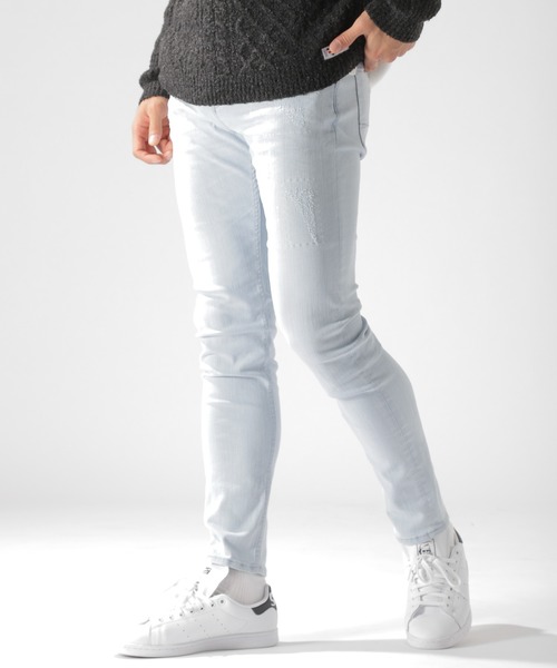 BAYFLOW（ベイフロー）の「デニムスキニーダメージ 20SS（デニムパンツ・メンズ・スカイブルー/ロイヤルブルー・32inch/30inch/28inch/31inch/29inch）」の18枚目の写真