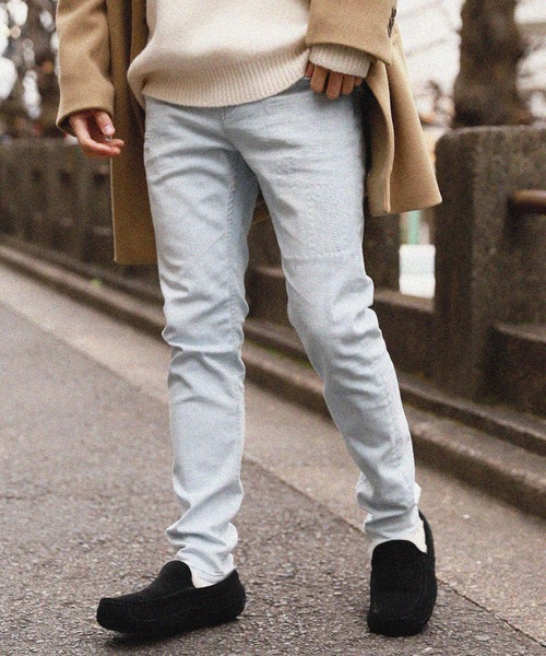 BAYFLOW（ベイフロー）の「デニムスキニーダメージ 20SS（デニムパンツ・メンズ・スカイブルー/ロイヤルブルー・32inch/30inch/28inch/31inch/29inch）」の17枚目の写真