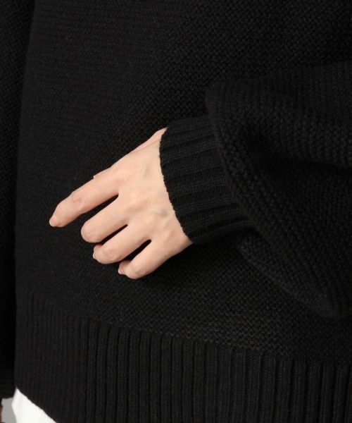 LOWRYS FARM（ローリーズファーム）の「ガーターキーネックプルオーバー　858354（ニット/セーター・レディース・ブラック/パープル/ブラウン/アイボリー・FREE）」の11枚目の写真