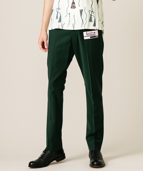 liberum（リベルム）の「【LIBERUM】IDワッペンスラックス/20SS-PT01（スラックス・メンズ・ブラック/グリーン・1）」の2枚目の写真