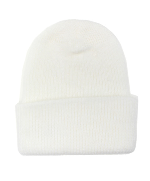 CIAOPANIC（チャオパニック）の「【Ciaopanic】アンゴラ混ニット帽（ニットキャップ/ビーニー・レディース・アイボリー/サックスブルー/ダークグレー/レッド/ピンク・FREE）」の2枚目の写真