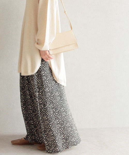 reca（レカ）の「ダルメシアン柄 ロングフレアスカート（スカート・レディース・ベージュ/ブラック・M）」の15枚目の写真