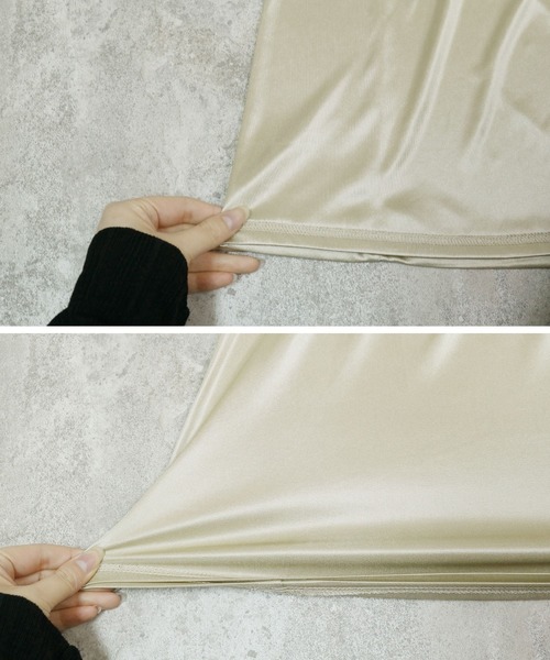 reca（レカ）の「ダルメシアン柄 ロングフレアスカート（スカート・レディース・ベージュ/ブラック・M）」の5枚目の写真