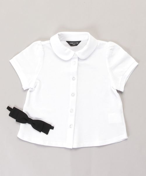 COMME CA ISM(コムサイズム)の「リボンタイ付き 半袖ブラウス (100-130cm)(シャツ/ブラウス・キッズ・ホワイト・120cm/130cm/110cm/100cm)」の9枚目の写真