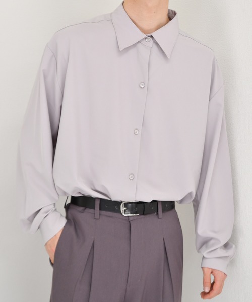 kutir（クティール）の「シンプルルーズシャツ（シャツ/ブラウス・メンズ・ラベンダー/ライトグリーン/モカ・LARGE/MEDIUM）」の19枚目の写真