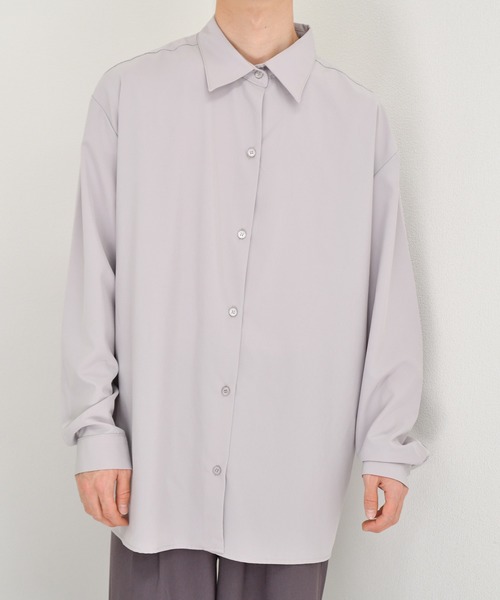 kutir（クティール）の「シンプルルーズシャツ（シャツ/ブラウス・メンズ・ラベンダー/ライトグリーン/モカ・LARGE/MEDIUM）」の22枚目の写真