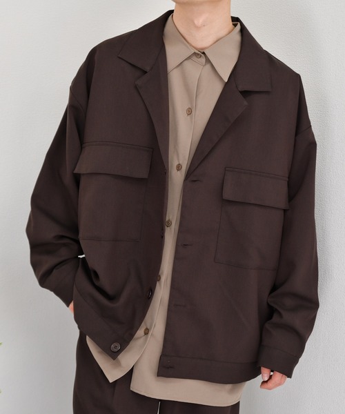 kutir（クティール）の「シンプルルーズシャツ（シャツ/ブラウス・メンズ・ラベンダー/ライトグリーン/モカ・LARGE/MEDIUM）」の15枚目の写真