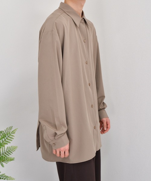 kutir（クティール）の「シンプルルーズシャツ（シャツ/ブラウス・メンズ・ラベンダー/ライトグリーン/モカ・LARGE/MEDIUM）」の11枚目の写真