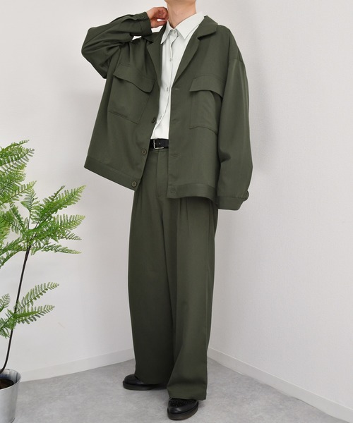 kutir（クティール）の「シンプルルーズシャツ（シャツ/ブラウス・メンズ・ラベンダー/ライトグリーン/モカ・LARGE/MEDIUM）」の4枚目の写真