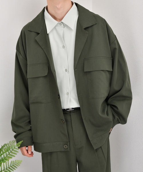 kutir（クティール）の「シンプルルーズシャツ（シャツ/ブラウス・メンズ・ラベンダー/ライトグリーン/モカ・LARGE/MEDIUM）」の5枚目の写真