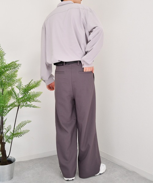 kutir（クティール）の「シンプルルーズシャツ（シャツ/ブラウス・メンズ・ラベンダー/ライトグリーン/モカ・LARGE/MEDIUM）」の18枚目の写真