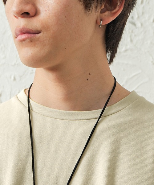 MinoriTY（マイノリティ）の「メンズ半袖ミニ裏毛ストライプ切替ビッグシルエットTシャツ（Tシャツ/カットソー・メンズ・ホワイト/ブラック/ベージュ・FREE）」の19枚目の写真