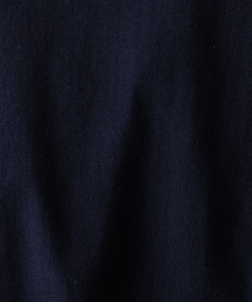 DESIGNWORKS（デザインワークス）の「20/-甘撚度詰天竺 ヘンリーネックTシャツ（Tシャツ/カットソー・メンズ・ダークネイビー/ホワイト・50/46/48）」の6枚目の写真