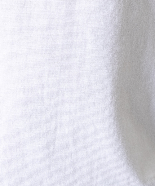 DESIGNWORKS（デザインワークス）の「20/-甘撚度詰天竺 ヘンリーネックTシャツ（Tシャツ/カットソー・メンズ・ダークネイビー/ホワイト・50/46/48）」の8枚目の写真