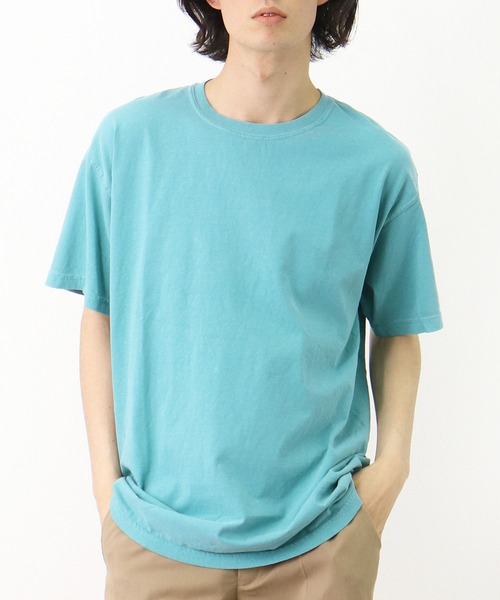 comfort colors(コンフォートカラーズ)の「【 COMFORT COLORS / コンフォート カラーズ 】 6.1オンス ガーメントダイTシャツ 1717(Tシャツ/カットソー・メンズ・ライトブルー/ライトグリーン/グレー/ホワイト/ピンク/オレンジ/ブラック/ブルー/パープル/マスタード/カーキ/ダークグリーン/バイオレット・LARGE/MEDIUM/SMALL/X-LARGE)」の6枚目の写真