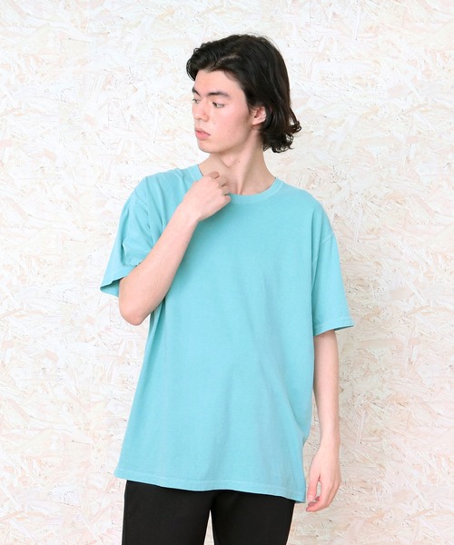 comfort colors(コンフォートカラーズ)の「【 COMFORT COLORS / コンフォート カラーズ 】 6.1オンス ガーメントダイTシャツ 1717(Tシャツ/カットソー・メンズ・ライトブルー/ライトグリーン/グレー/ホワイト/ピンク/オレンジ/ブラック/ブルー/パープル/マスタード/カーキ/ダークグリーン/バイオレット・LARGE/MEDIUM/SMALL/X-LARGE)」の7枚目の写真