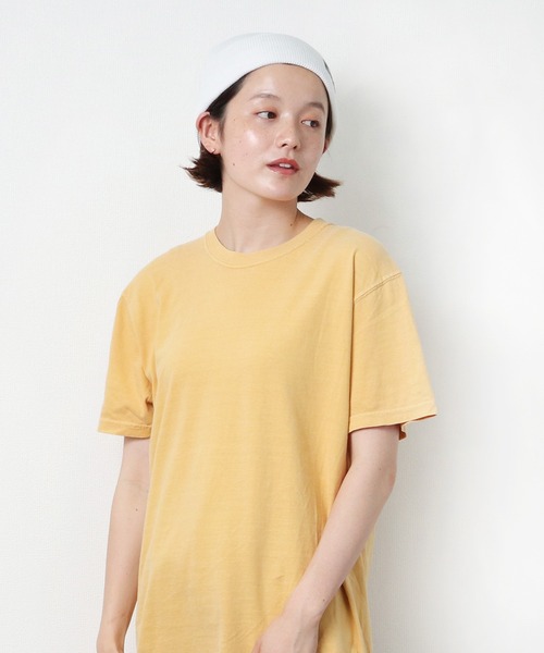 comfort colors(コンフォートカラーズ)の「【 COMFORT COLORS / コンフォート カラーズ 】 6.1オンス ガーメントダイTシャツ 1717(Tシャツ/カットソー・メンズ・ライトブルー/ライトグリーン/グレー/ホワイト/ピンク/オレンジ/ブラック/ブルー/パープル/マスタード/カーキ/ダークグリーン/バイオレット・LARGE/MEDIUM/SMALL/X-LARGE)」の11枚目の写真