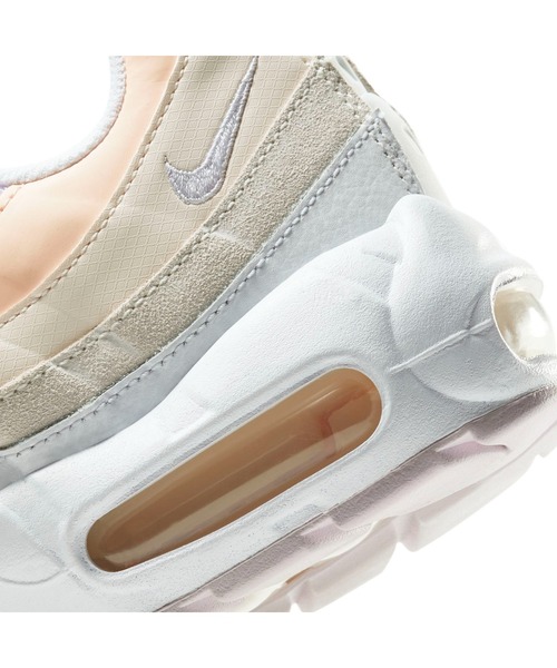 NIKE（ナイキ）の「NIKE/ナイキ ウィメンズ エアマックス95（スニーカー・レディース・ホワイト×ピンク・23cm/23.5cm/24cm/24.5cm/25cm/22.5cm）」の6枚目の写真