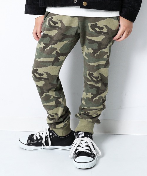 devirock（デビロック）の「プリントスウェット裾リブパンツ（スウェットパンツ・キッズ・カモフラージュ/ブラック系その他/グレー系カモフラージュ/ブラウン系その他2/ブラウン系その他・110cm/90cm/80ｃｍ/120cm/140cm/130cm/160cm/150cm/95cm/100cm）」の2枚目の写真