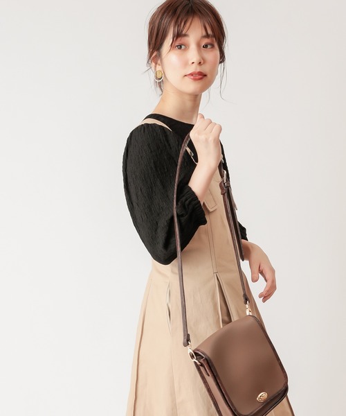 natural couture（ナチュラルクチュール）の「ぽこぽこパフ2WAYトップス（Tシャツ/カットソー・レディース・ブラック/オフホワイト/ベージュ/ライム・FREE）」の15枚目の写真