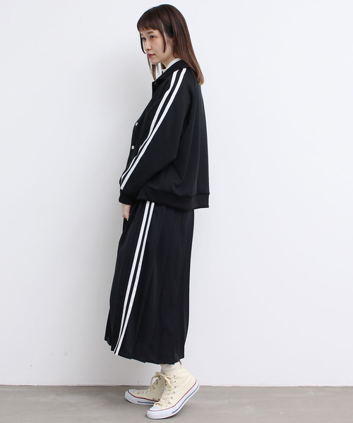 I AM I サスペンダープリーツスカート 黒 アイアムアイ _OJO pleats Skirt（ジャンパースカート）｜I am I in fact