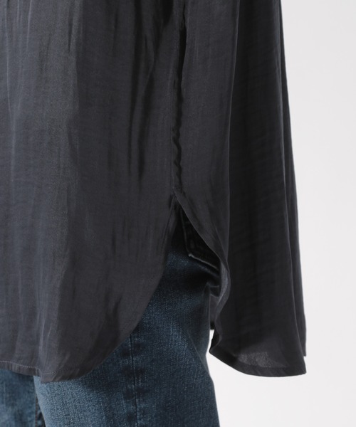 BAYFLOW(ベイフロー)の「バンドカラーロングシャツ(シャツ/ブラウス・レディース・ネイビー/カーキ/アイボリー・FREE)」の16枚目の写真
